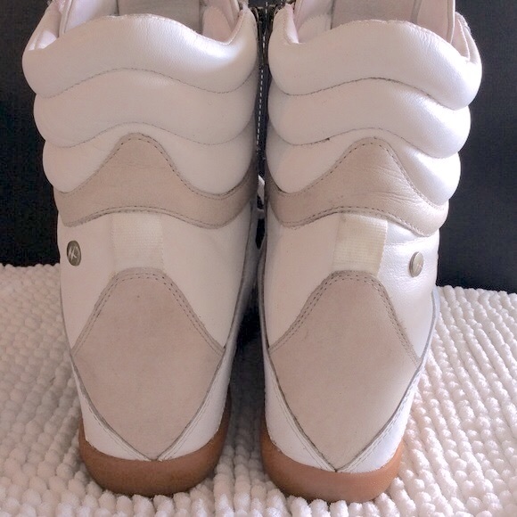 Reebok Alicia Keys Hightop Wedged Sneakers White/chalk Size 8 - Picture 12 of 15